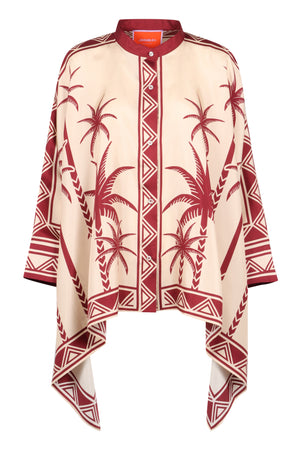 Printed silk shirt-0